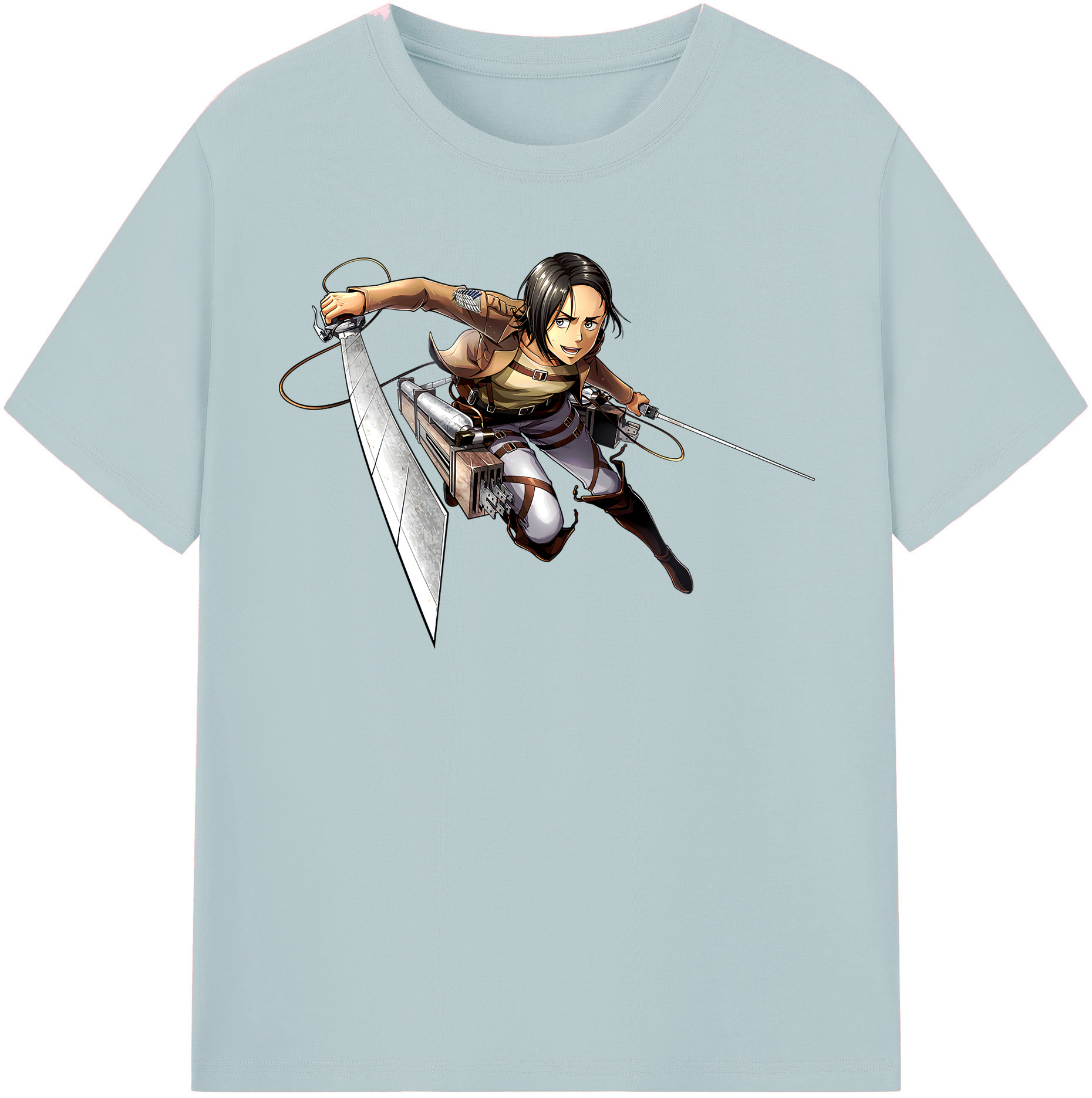 （画像用） 進撃の巨人 Attack on Titan 綿100％半袖Tシャツ（フロントプリント）